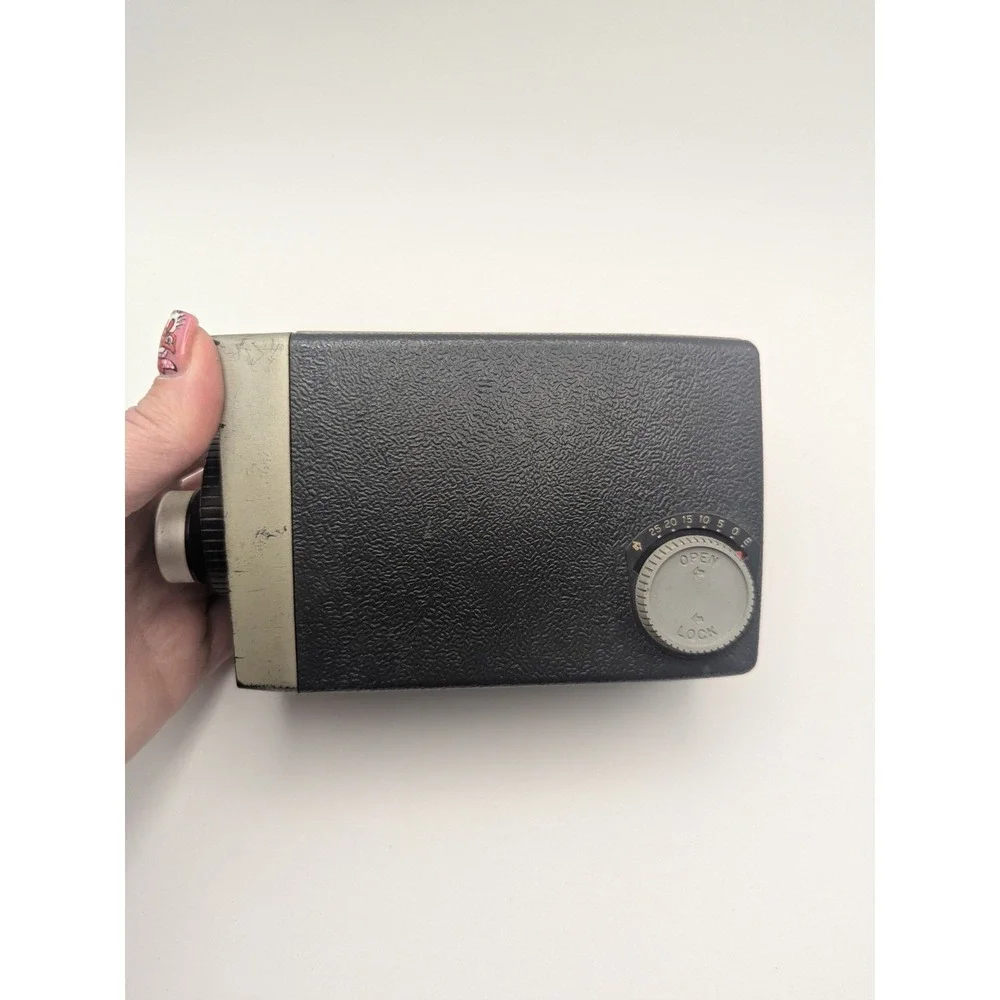 Kodak Brownie 8mm Movie Camera f/2.7 Vintage Lot Working Movie Light Case Manual